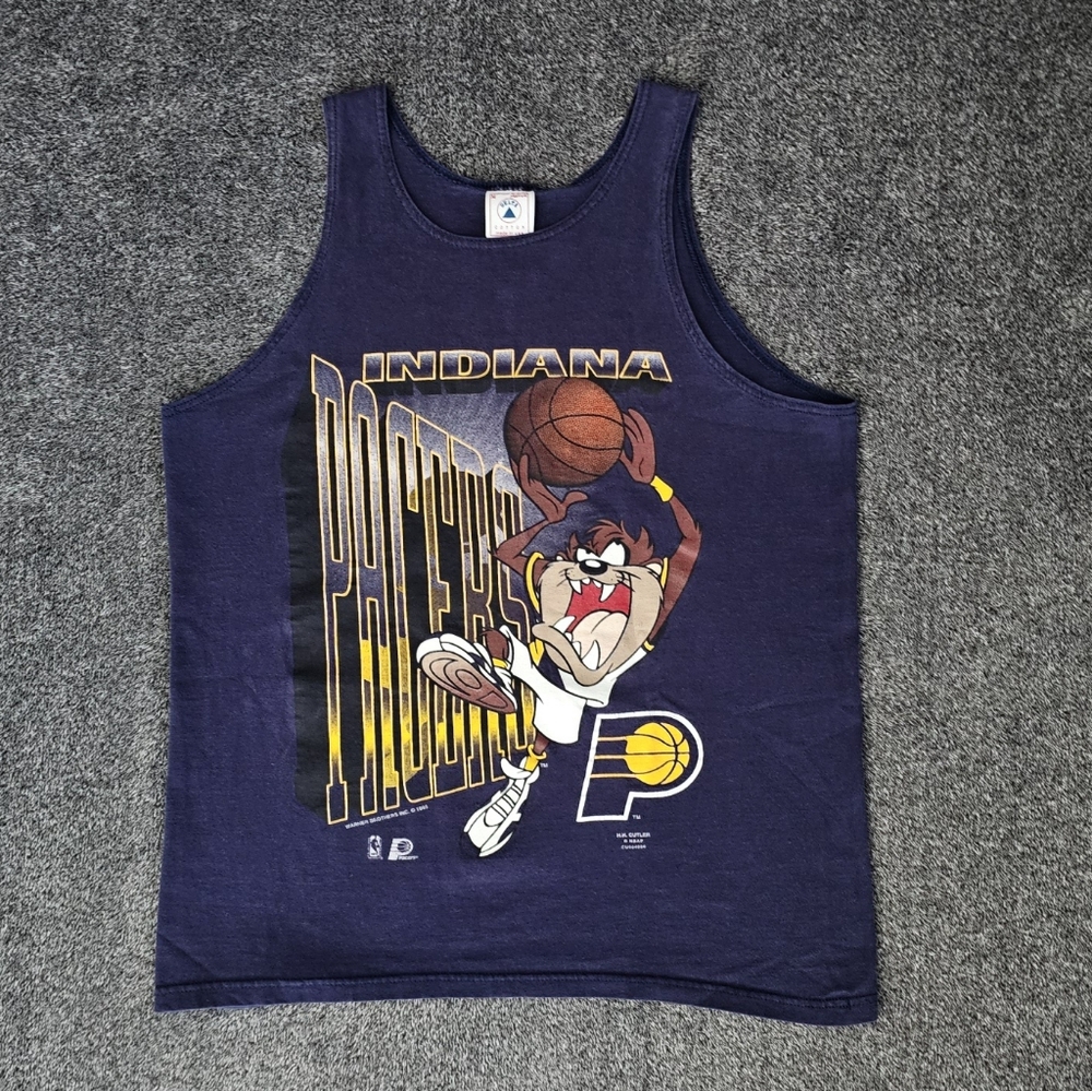 Vintage 1995 Delta Men’s Tasmanian Devil Indiana Pacers Tank Top Size Medium